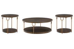 Brazburn Coffee Table with 2 End Tables - MyWaynesHome #