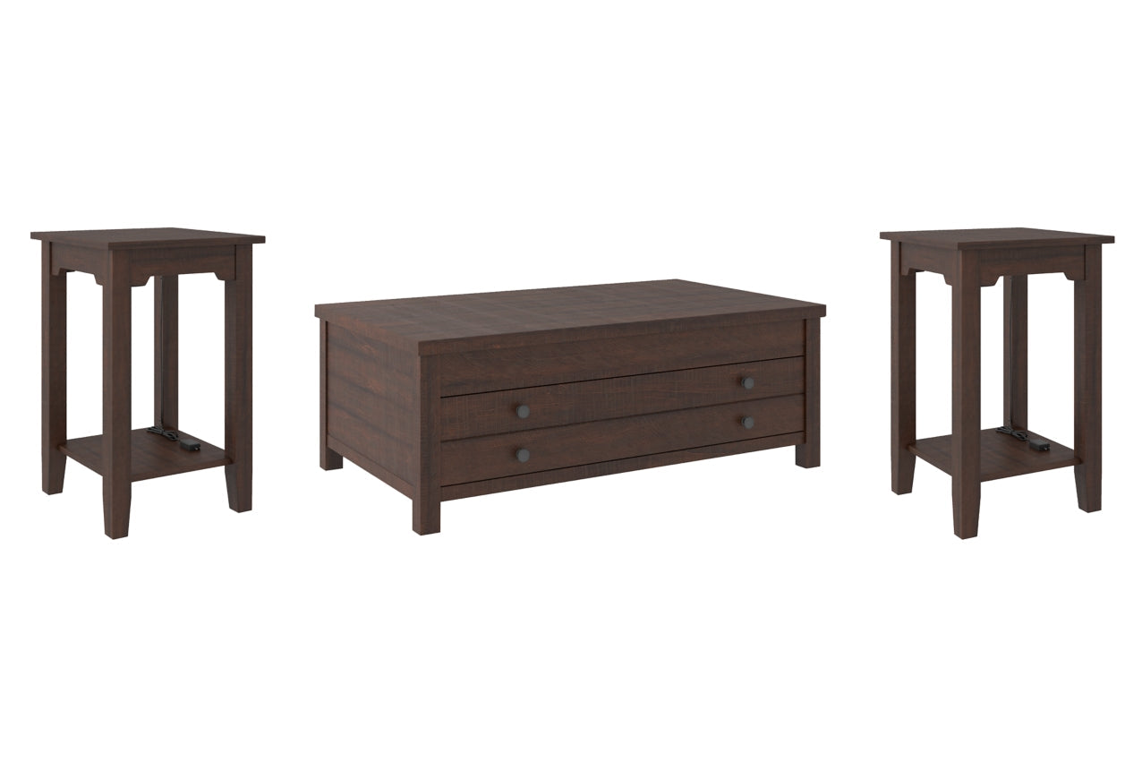 Camiburg Coffee Table with 2 End Tables - MyWaynesHome #