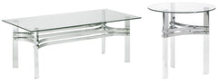 Braddoni Coffee Table with 1 End Table - MyWaynesHome #