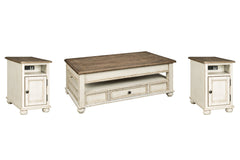 Realyn Coffee Table and 2 Chairside End Tables - MyWaynesHome #