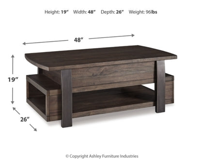 Vailbry Coffee Table with 1 End Table - MyWaynesHome #