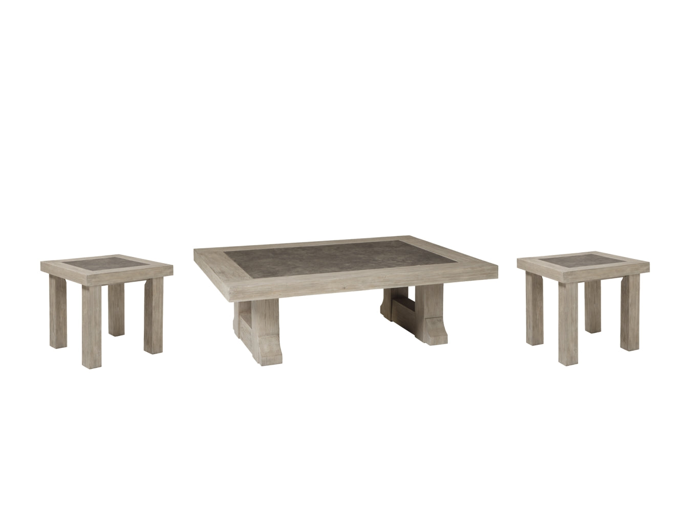 Hennington Coffee Table with 2 End Tables - MyWaynesHome #