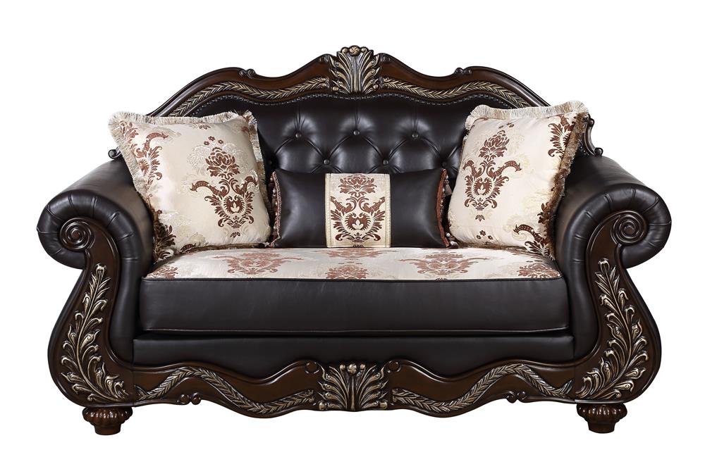 MAXIMUS LOVESEAT FRAME, CUSHION, ARMS, LEGS & 3 PILLOWS - MyWaynesHome #