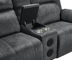 TANGO CONSOLE LOVESEAT W/SPEAKER-SHADOW - MyWaynesHome #