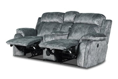 TANGO CONSOLE LOVESEAT W/SPEAKER & PWR FR-SHADOW - MyWaynesHome #