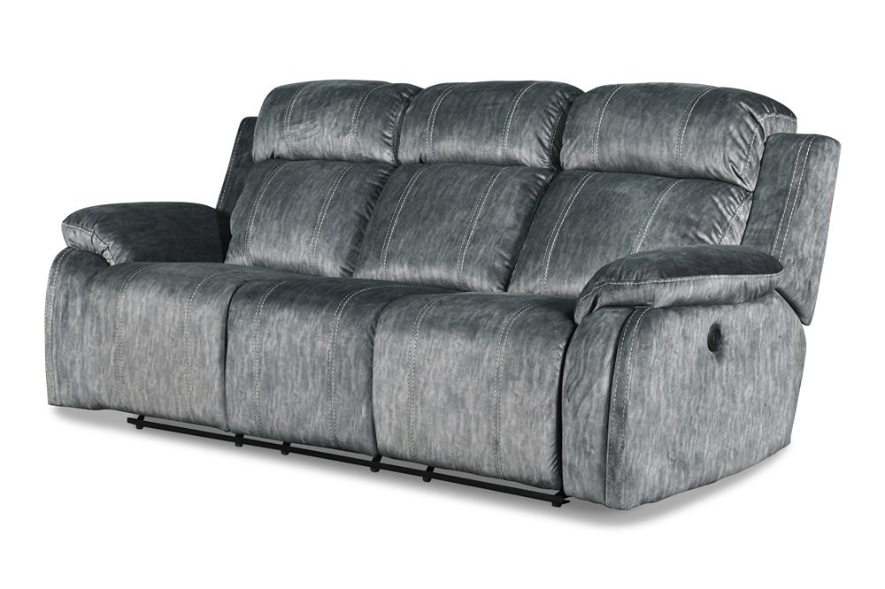 TANGO DUAL RECLINER SOFA W/PWR FR-SHADOW - MyWaynesHome #