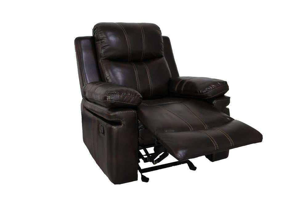 KELLEN GLIDER RECLINER W/PWR FR-BROWN - MyWaynesHome #