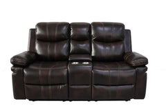 KELLEN CONSOLE LOVESEAT W/ PWR FR-BROWN - MyWaynesHome #