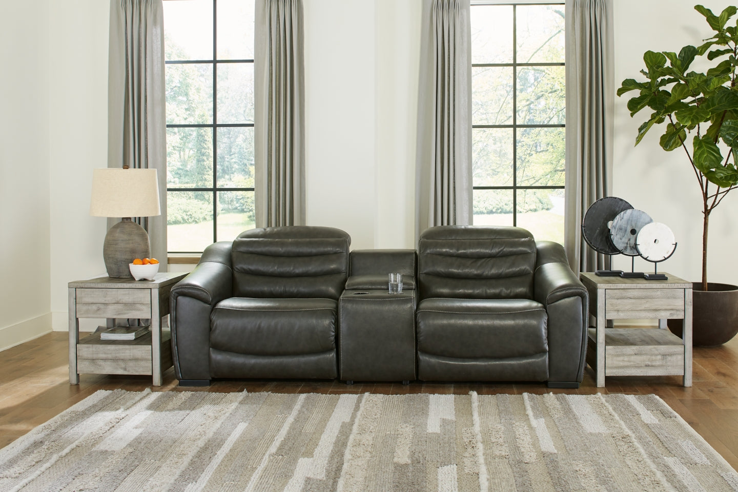 Center Line 3-Piece Sectional with Recliner - MyWaynesHome #