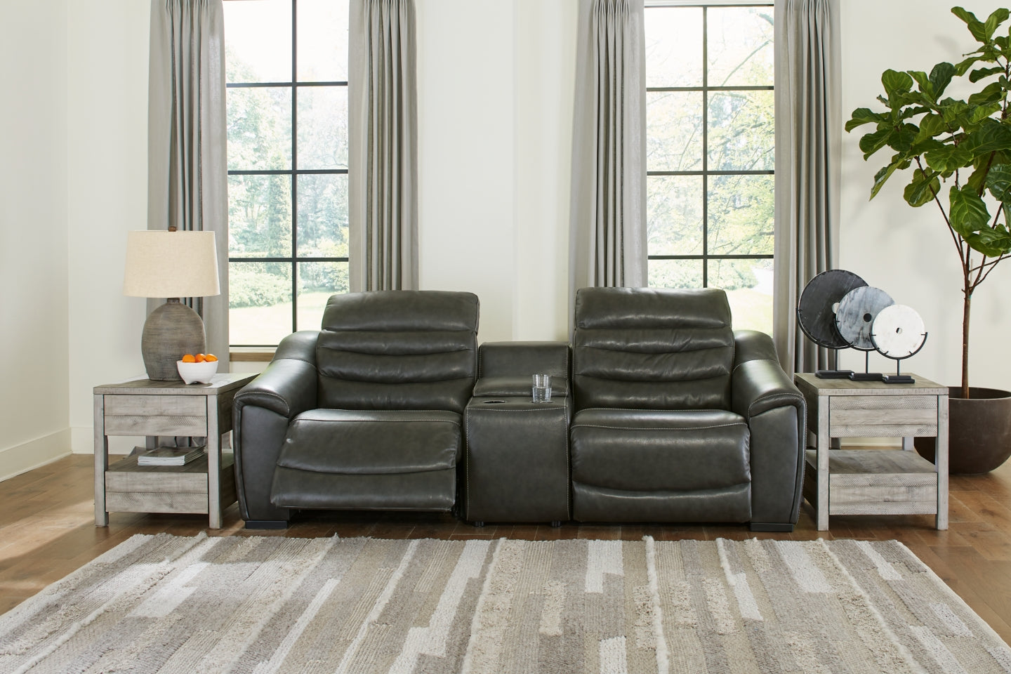 Center Line 3-Piece Sectional with Recliner - MyWaynesHome #