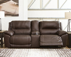 Dunleith 3-Piece Power Reclining Loveseat with Console - MyWaynesHome #