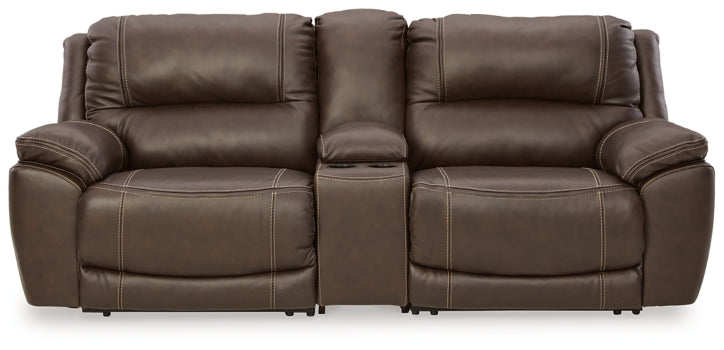 Dunleith 3-Piece Power Reclining Loveseat with Console - MyWaynesHome #