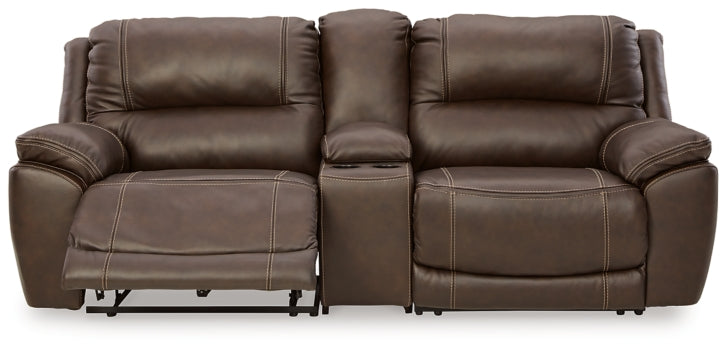 Dunleith 3-Piece Power Reclining Loveseat with Console - MyWaynesHome #