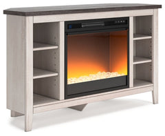 Dorrinson Corner TV Stand with Electric Fireplace - W287W5
