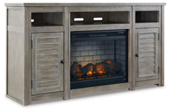 Moreshire 72" TV Stand with Electric Fireplace - MyWaynesHome #