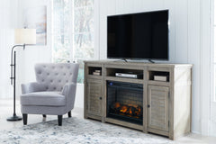 Moreshire 72" TV Stand with Electric Fireplace - MyWaynesHome #