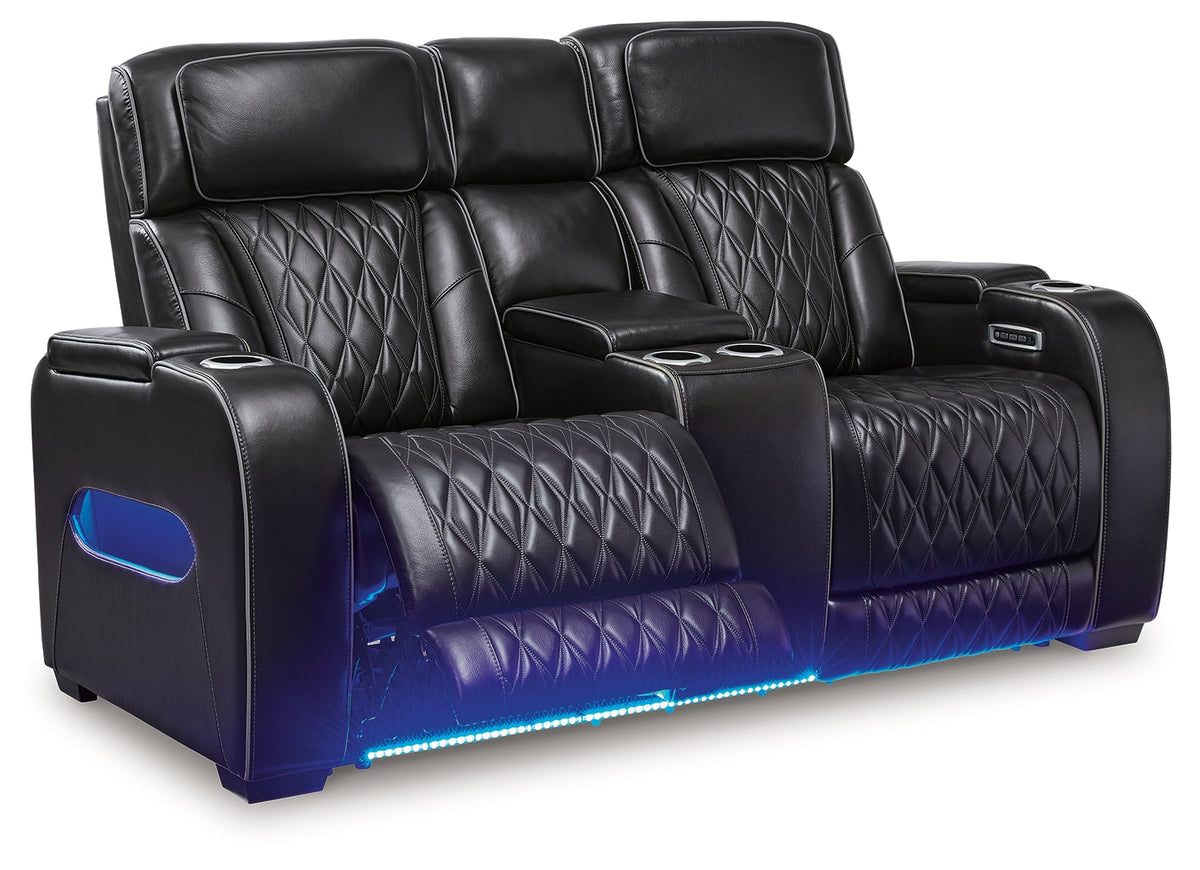 Boyington Power Reclining Loveseat with Console - MyWaynesHome #