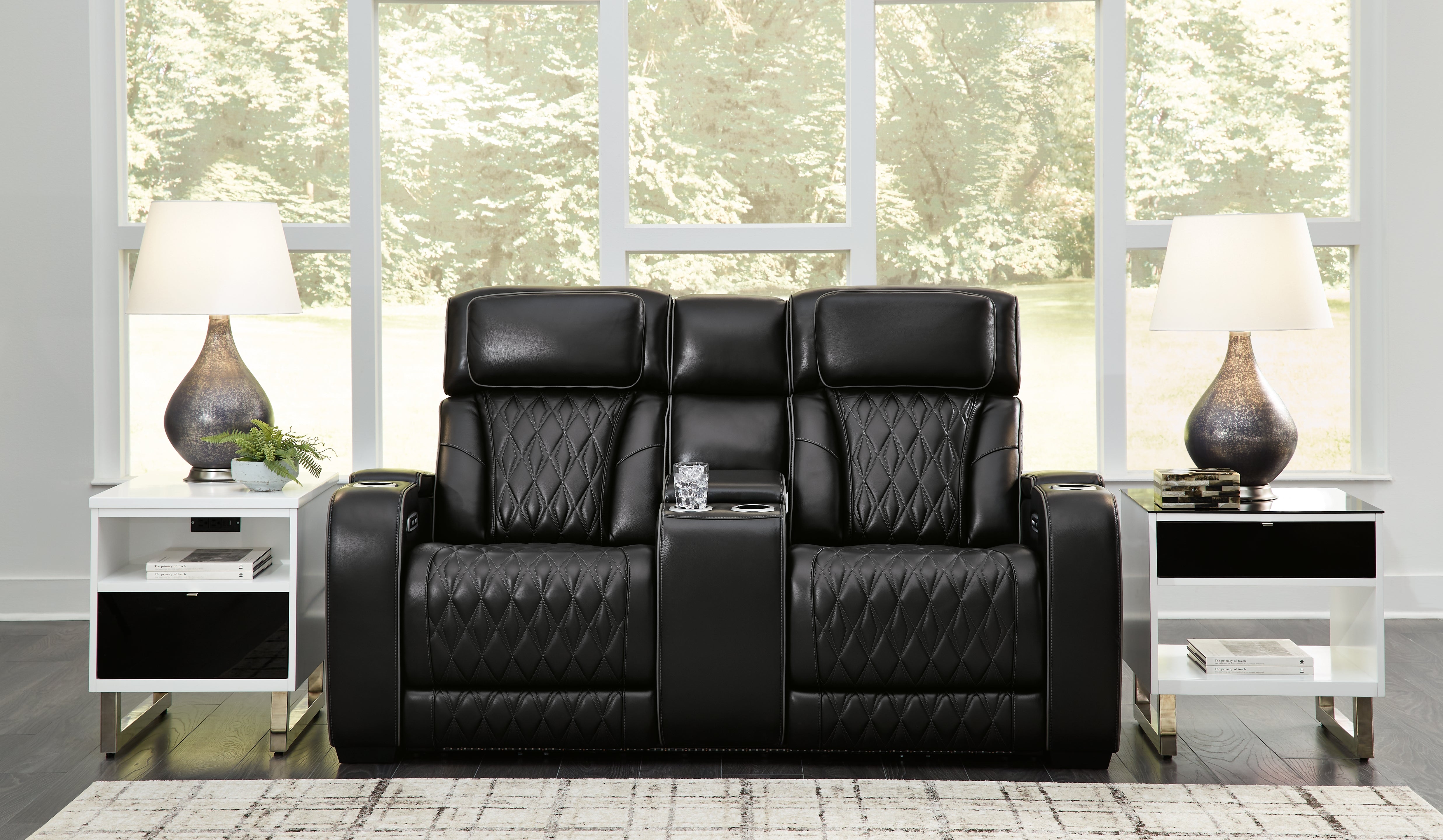 Boyington Power Reclining Loveseat with Console - MyWaynesHome #